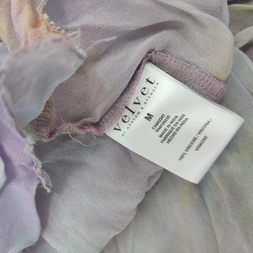 *Velvet by Graham & Spencer Priscilla Boho Dress M - Picture 8 of 8